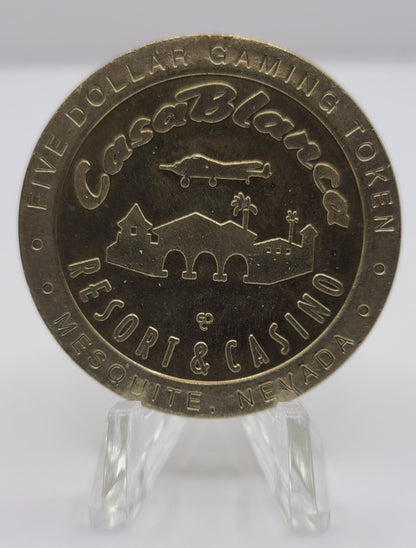 Casa Blanca Casino Mesquite NV 1997 $5 Gaming Token