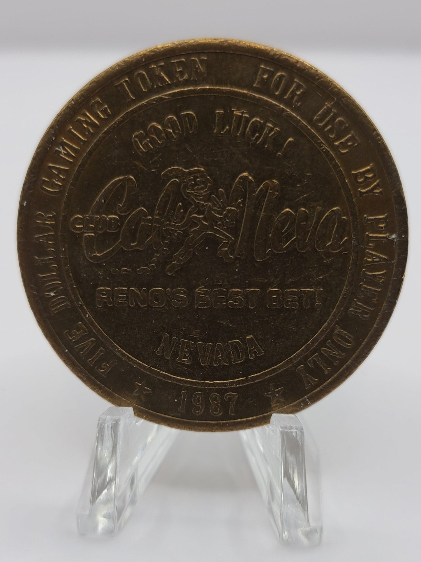 Cal-Neva Casino Reno NV 1987 $5 Gaming Token