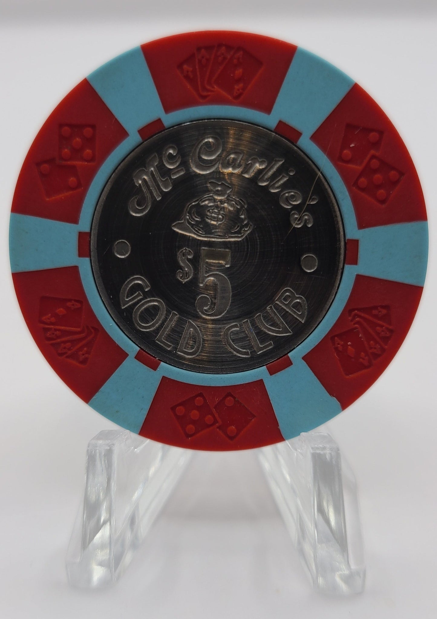 High Siera"McCarlie's" Sparks NV $5 Coin Inlay Chip N5167