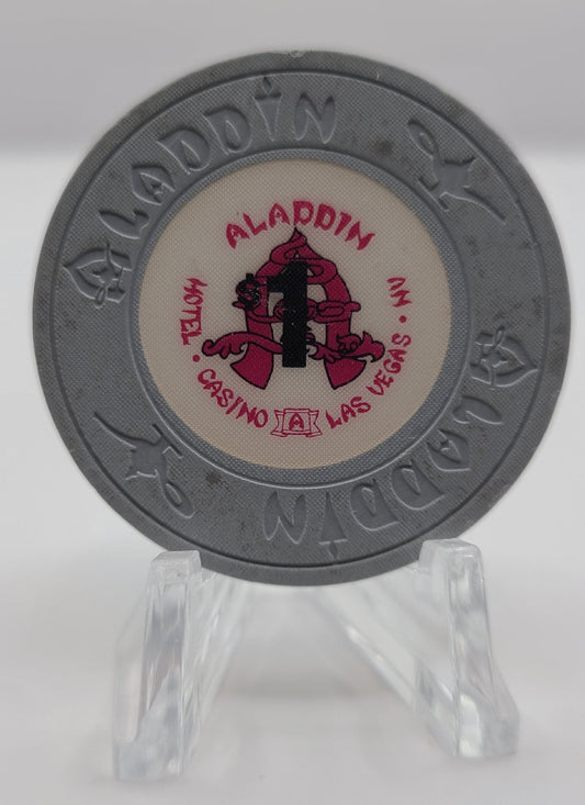 Aladdin Hotel Casino Las Vegas NV 1989 $1 Chip N4776