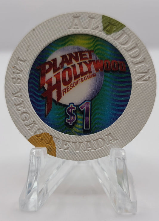 Aladdin Hotel "Planet Hollywood "Casino Las Vegas NV 2005 $1 Chip E5142