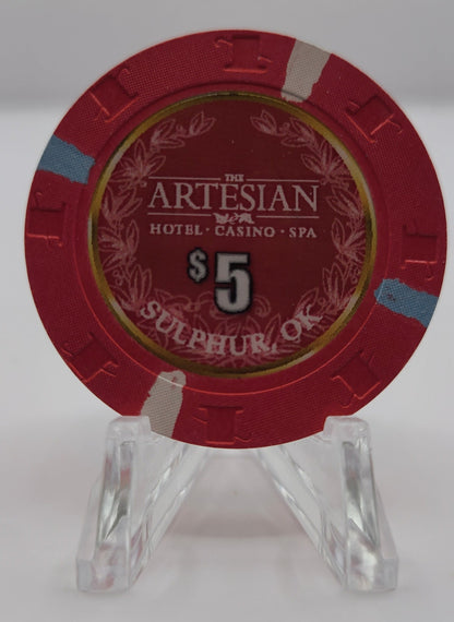 Artesian Hotel Casino Spa Sulphur Oklahoma $5 Chip