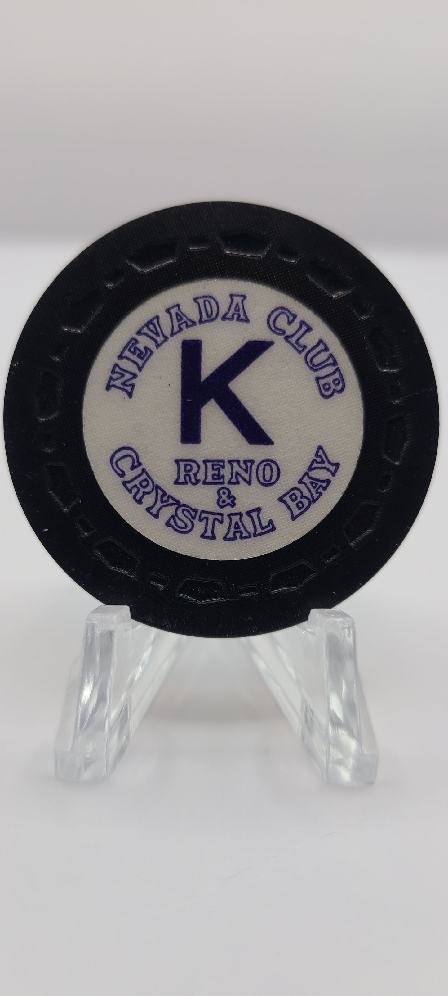 Nevada Club Reno/Crystal Bay NV 1958 Roulette K Chip V9211