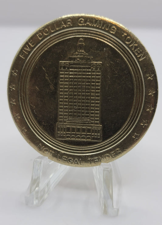 Claridge Casino Atlantic City NJ $5 Gaming Token