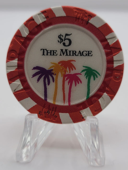 Mirage Hotel Casino Las Vegas NV $5 Chip N8768