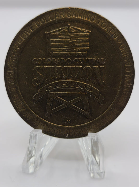 Colorado Central Station Casino CO 1993 $5 Gaming Token