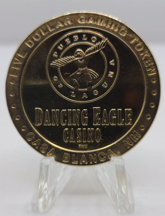 Dancing Eagle Casino Casa Blanca NM $5 Gaming Token