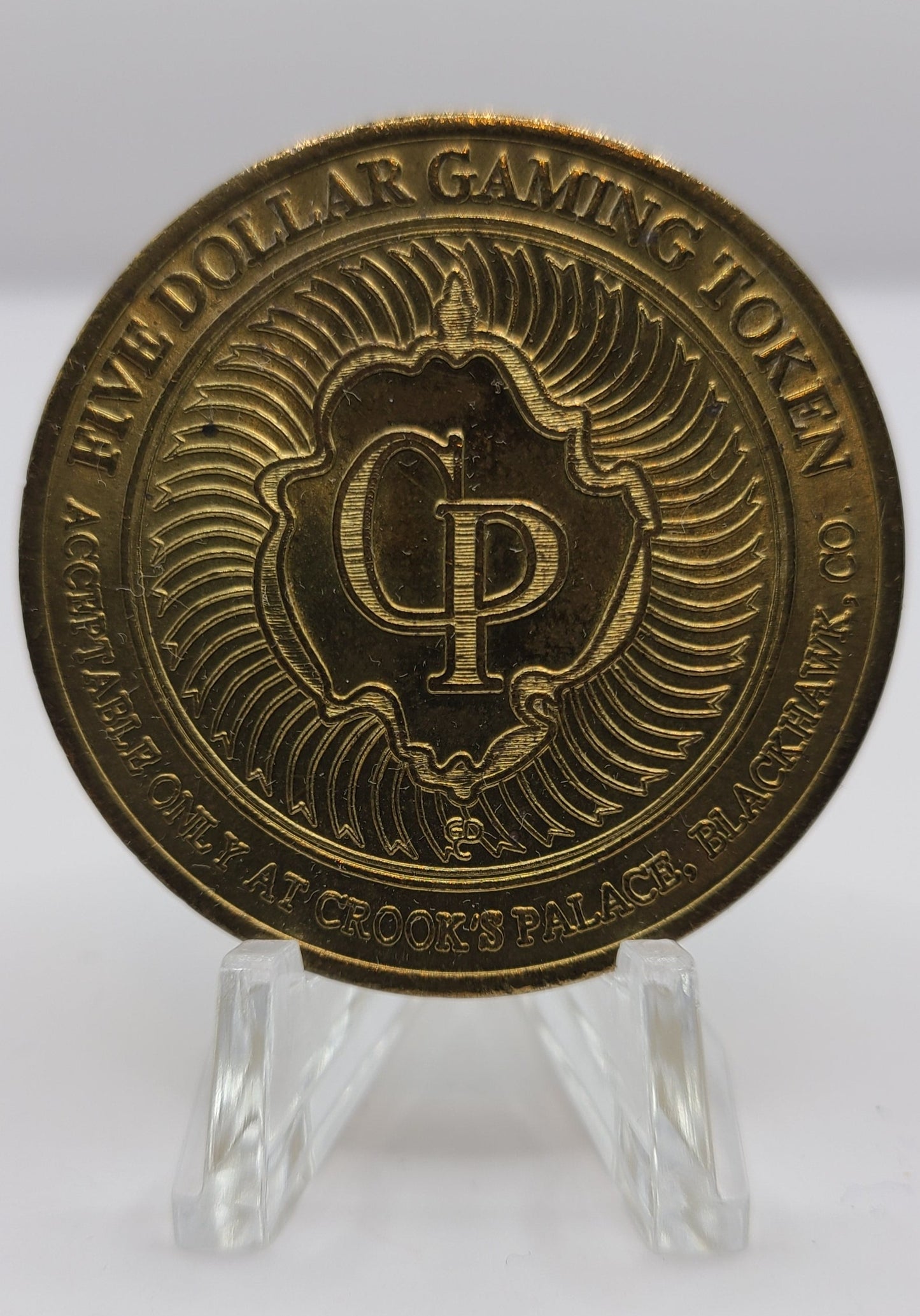 Crook’s Palace Black Hawk CO $5 Gaming Token