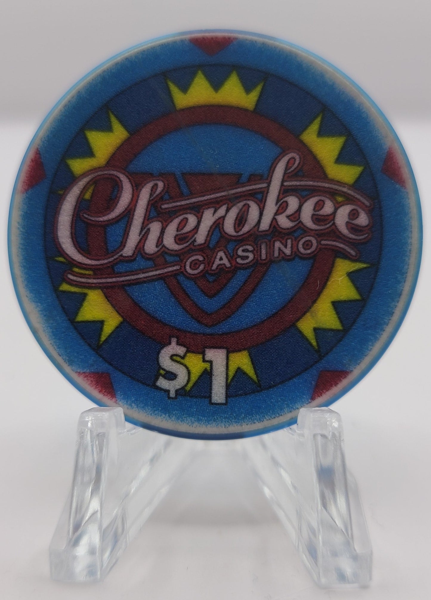 Cherokee Casino Oklahoma $1 Chip (Worn)