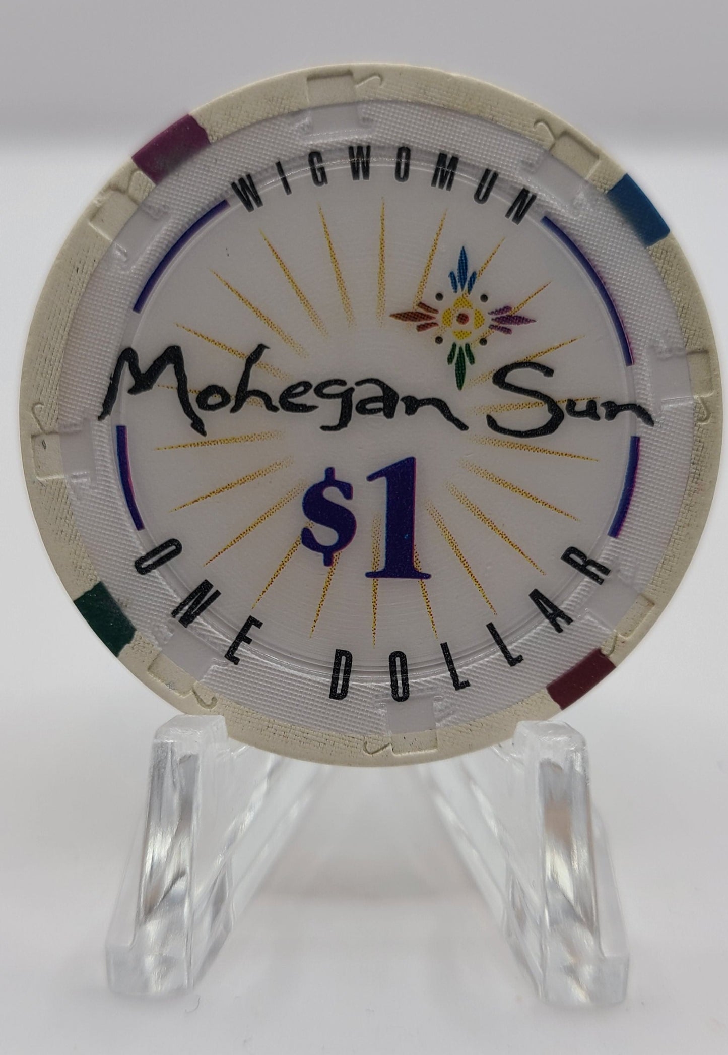 Mohegan Sun Casino Uncasville Connecticut $1 Chip