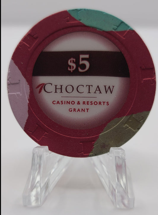 Choctaw Casino Grant Oklahoma 2019 $5 Chip