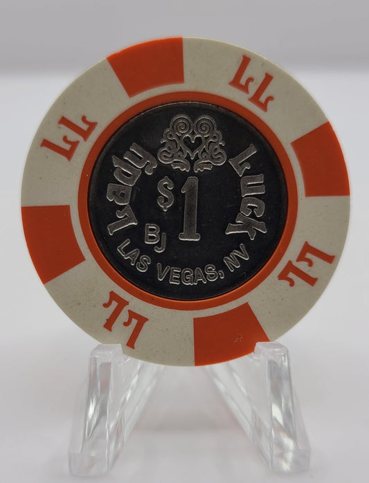 Lady Luck Casino Las Vegas NV Coin Inlay $1 Chip V2877