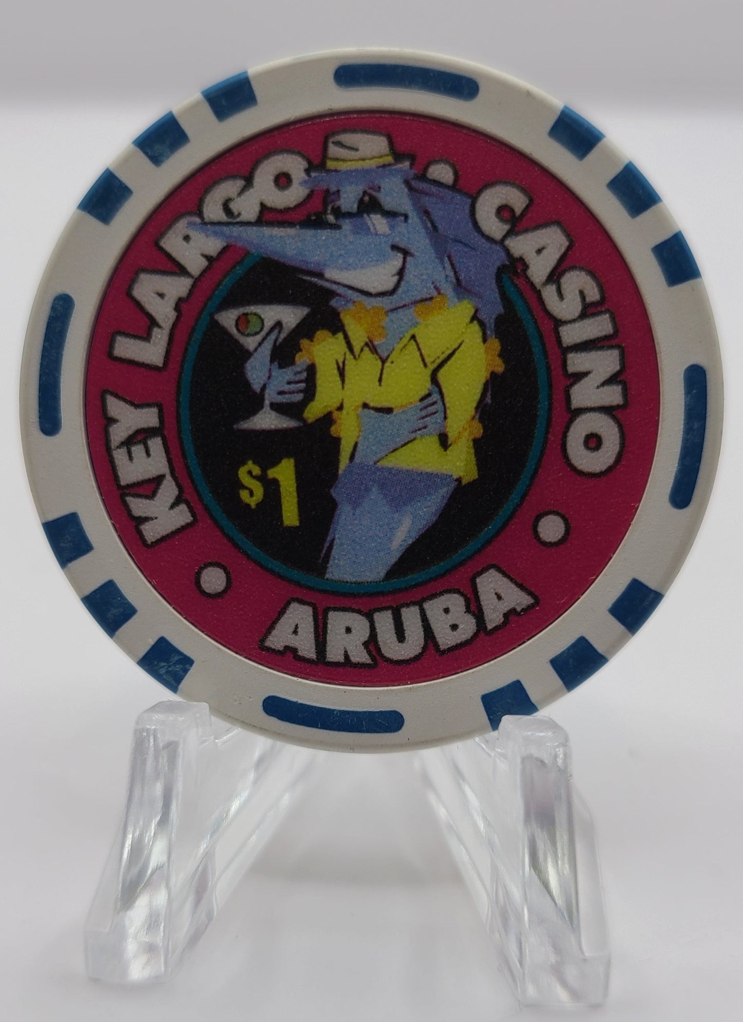 Key Largo Casino Eagle Beach Aruba $1 Chip