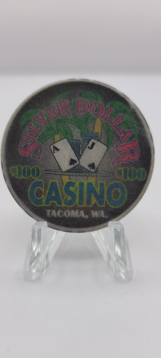 Silver Dollar Casino Tacoma Washington $100 Chip