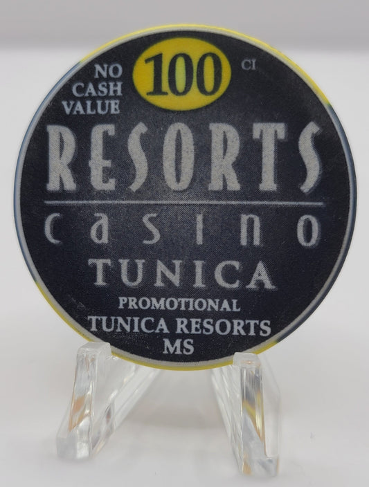 Resorts Tunica, Tunica Mississippi Promotional NCV 100 Chip