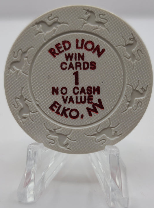 Red Lion Inn Casino Elko NV Win Cards 1 NCV Chip E6360