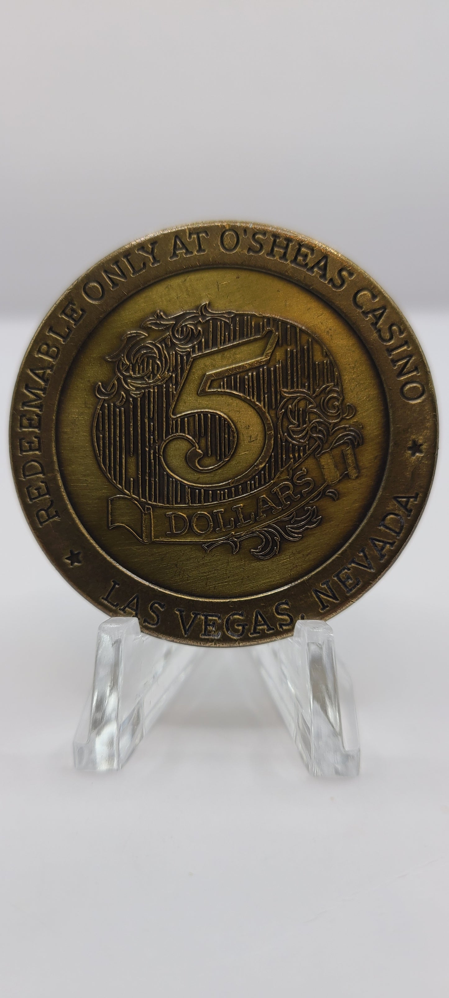 O’Sheas Casino Las Vegas NV $5 Gaming Token