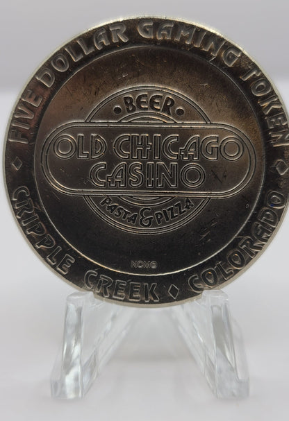 Old Chicago Cripple Creek CO 1992 $5 Gaming Token