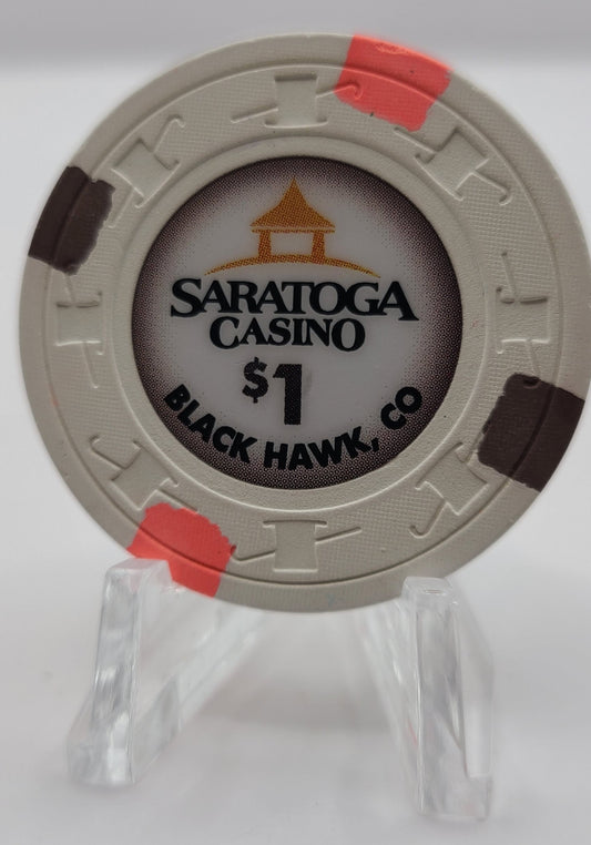 Saratoga Casino Black Hawk CO $1 Chip