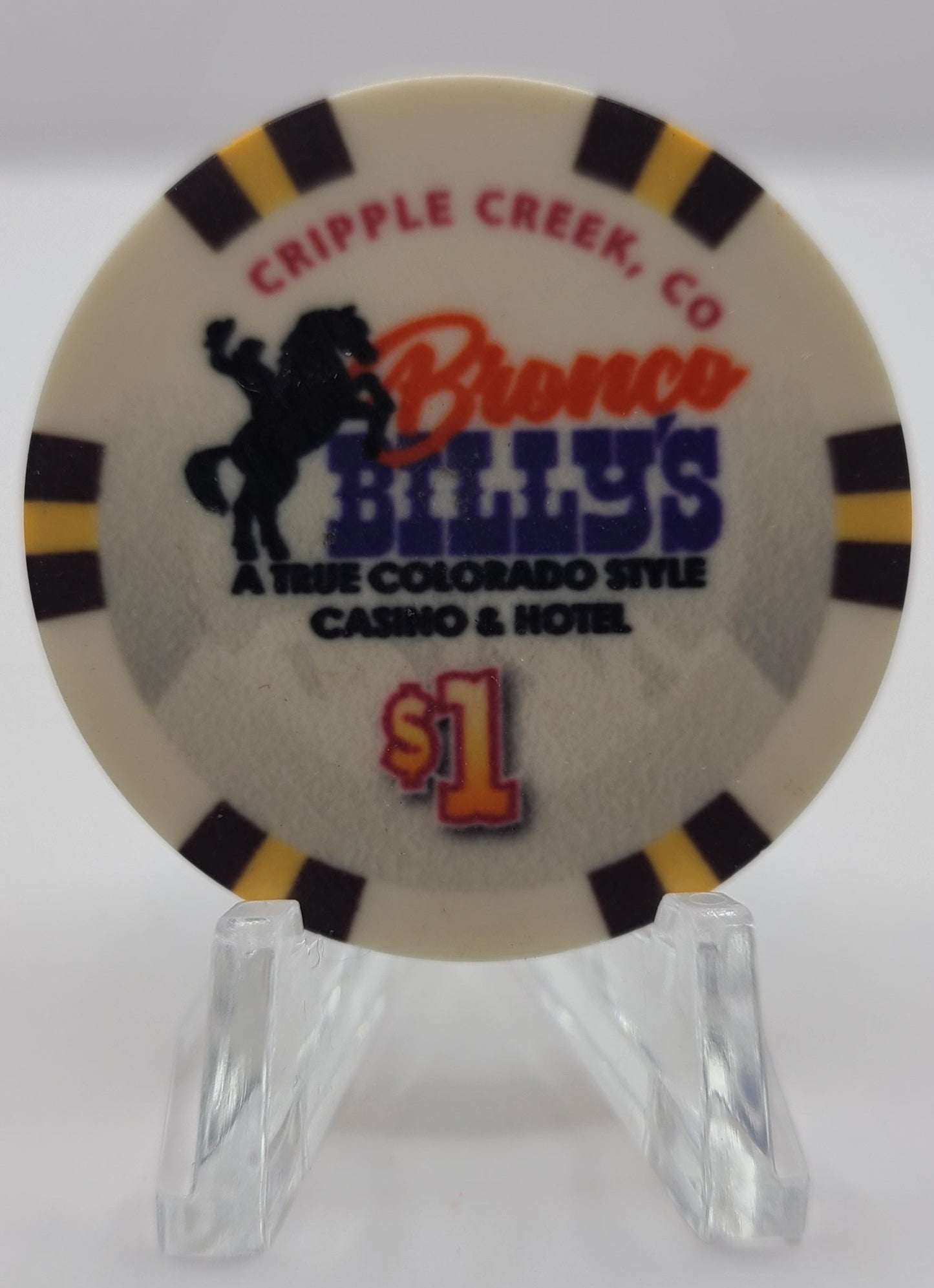 Bronco Billy's Casino Cripple Creek CO $1 Chip