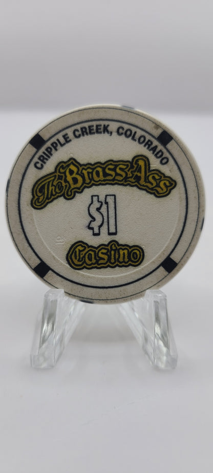 The Brass Ass Casino Cripple Creek CO $1 Chip