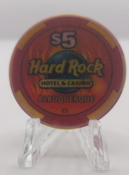 Hard Rock Casino Albuquerque New Mexico $5 Chip