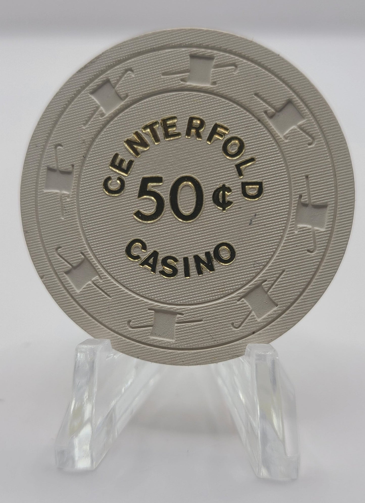 Center-Fold Casino Las Vegas Nevada 1975 $.50 Chip N3029