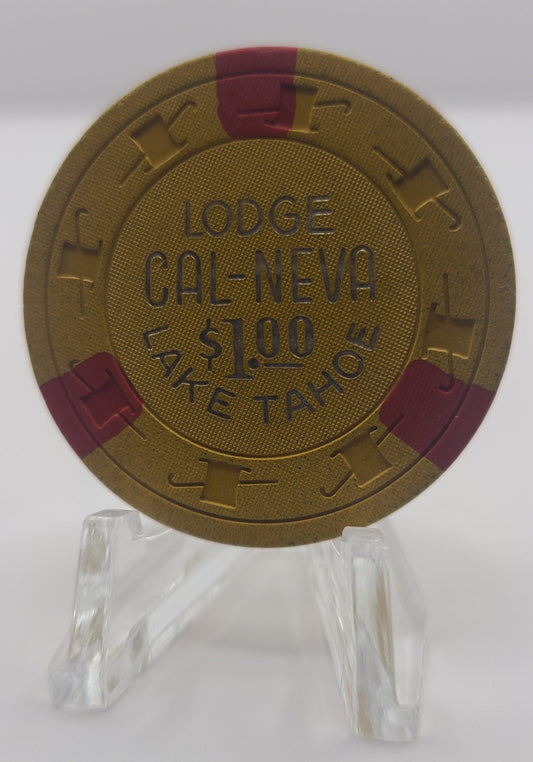 Cal-Neva Lodge Lake Tahoe NV 1965 "UNCIRCULATED" $1 Chip N3776