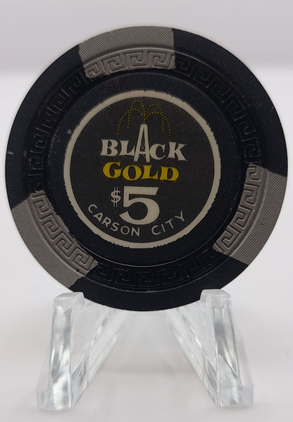 Black Gold Casino Carson City Nevada 1962 $5 Chip N7408