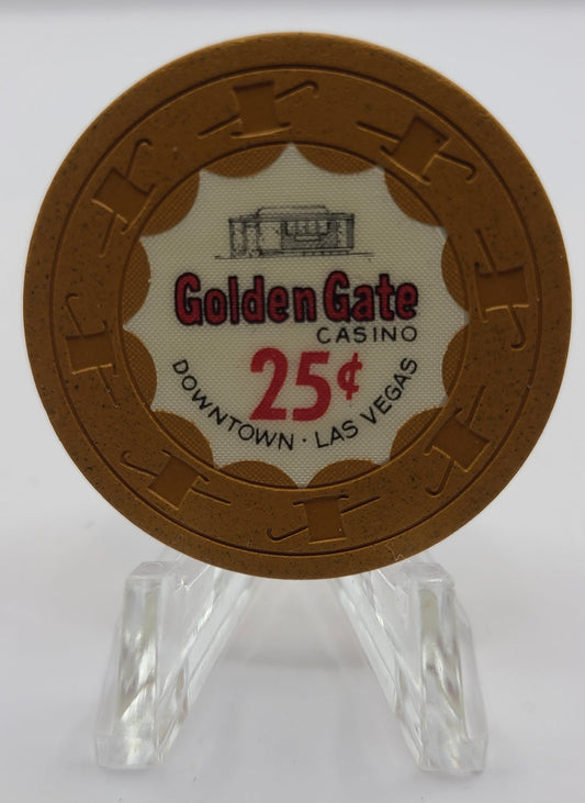 Golden Gate Casino Las Vegas NV 1967 $.25 Chip N1708