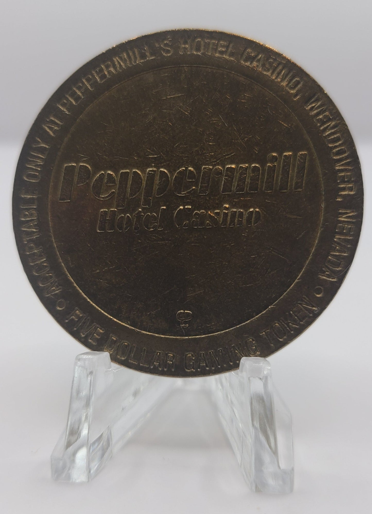 Peppermill Casino Wendover NV 1994 $5 Gaming Token