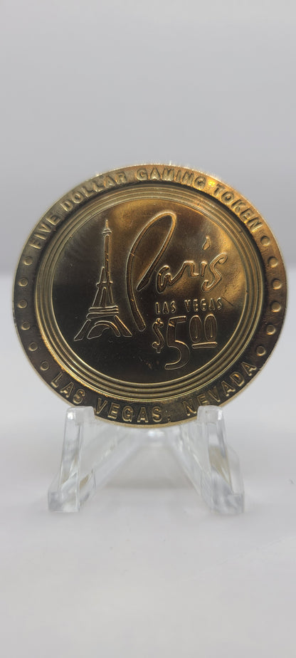 Paris Hotel Casino Las Vegas NV 1999 “Balloon “ $5 Gaming Token