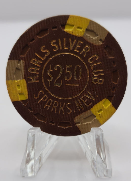 The Silver Club "Karl's " Sparks Nevada 1978 $2.50 Chip N7026