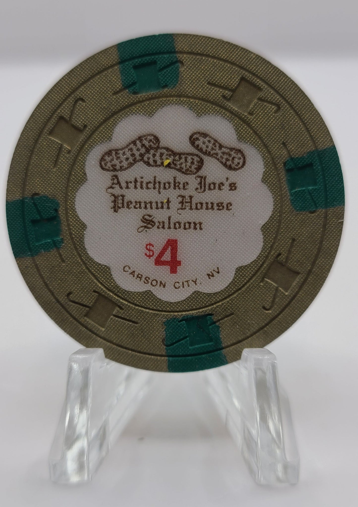 Artichoke Joe's Casino Carson City Nevada 1993 "UNCIRCULATED" $4 Chip