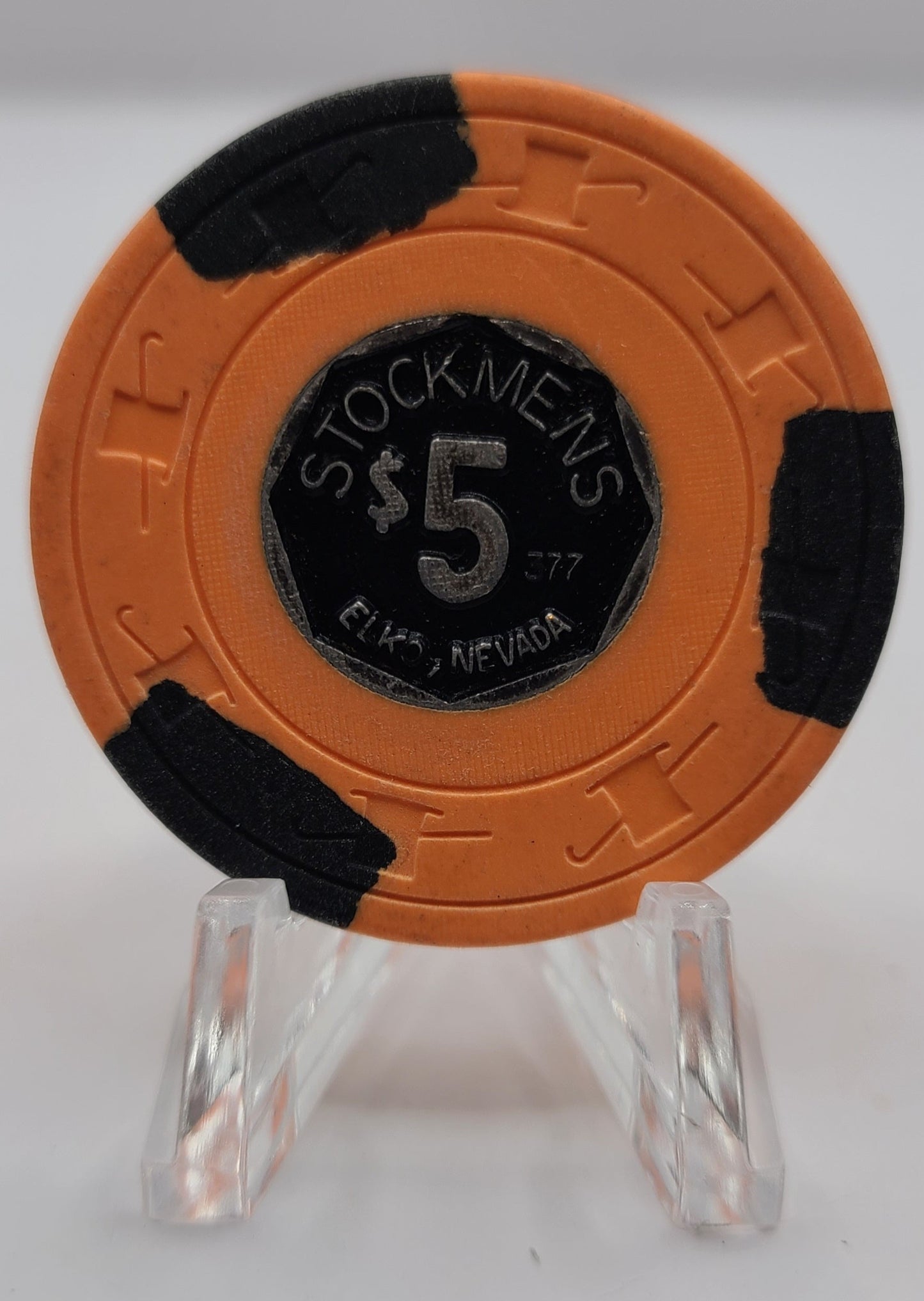 Stockmen's Casino Elko Nevada 1977 $5 Chip N3363