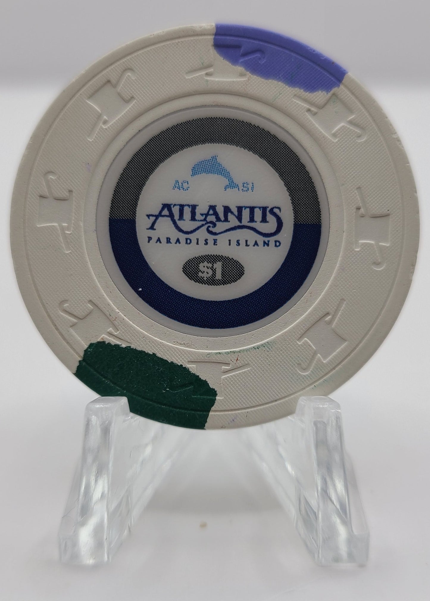 Atlantis Casino Paradise Island Bahamas $1 Chip