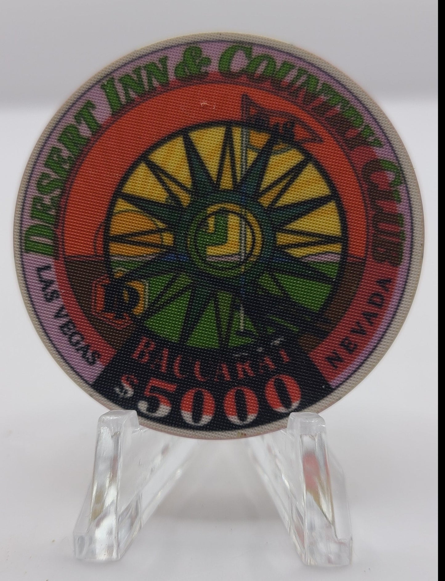 Desert Inn & County Club Casino Las Vegas Nevada 1991 Baccarat $5000 "Canceled" Chip V2329.C