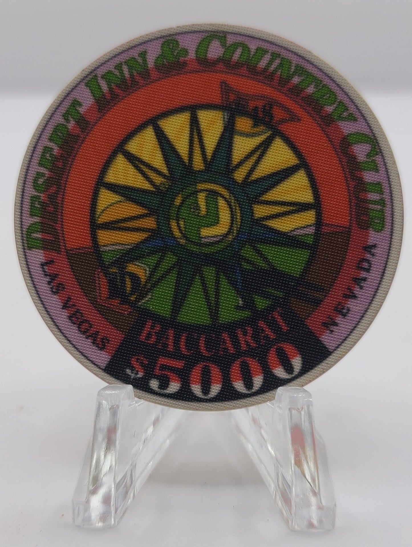 Desert Inn & County Club Casino Las Vegas Nevada 1991 Baccarat $5000 "Canceled" Chip V2329.C