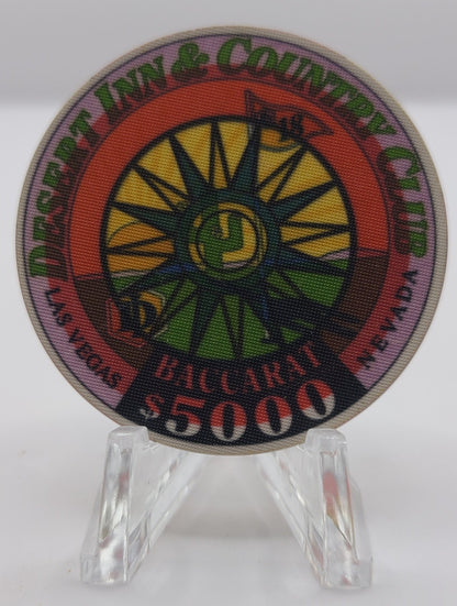 Desert Inn & County Club Casino Las Vegas Nevada 1991 Baccarat $5000 "Canceled" Chip V2329.C