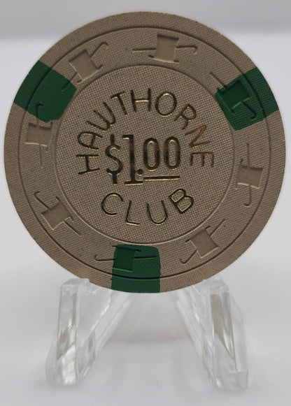 Hawthorne Club Hawthorne Nevada 1960 "UNCIRCULATED" $1 Chip N3225