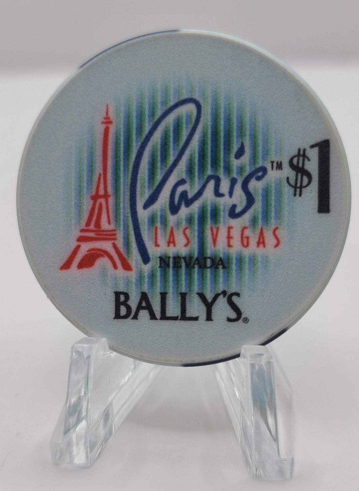 Bally’s Paris Casino Las Vegas NV 2002 $1 Chip V7774