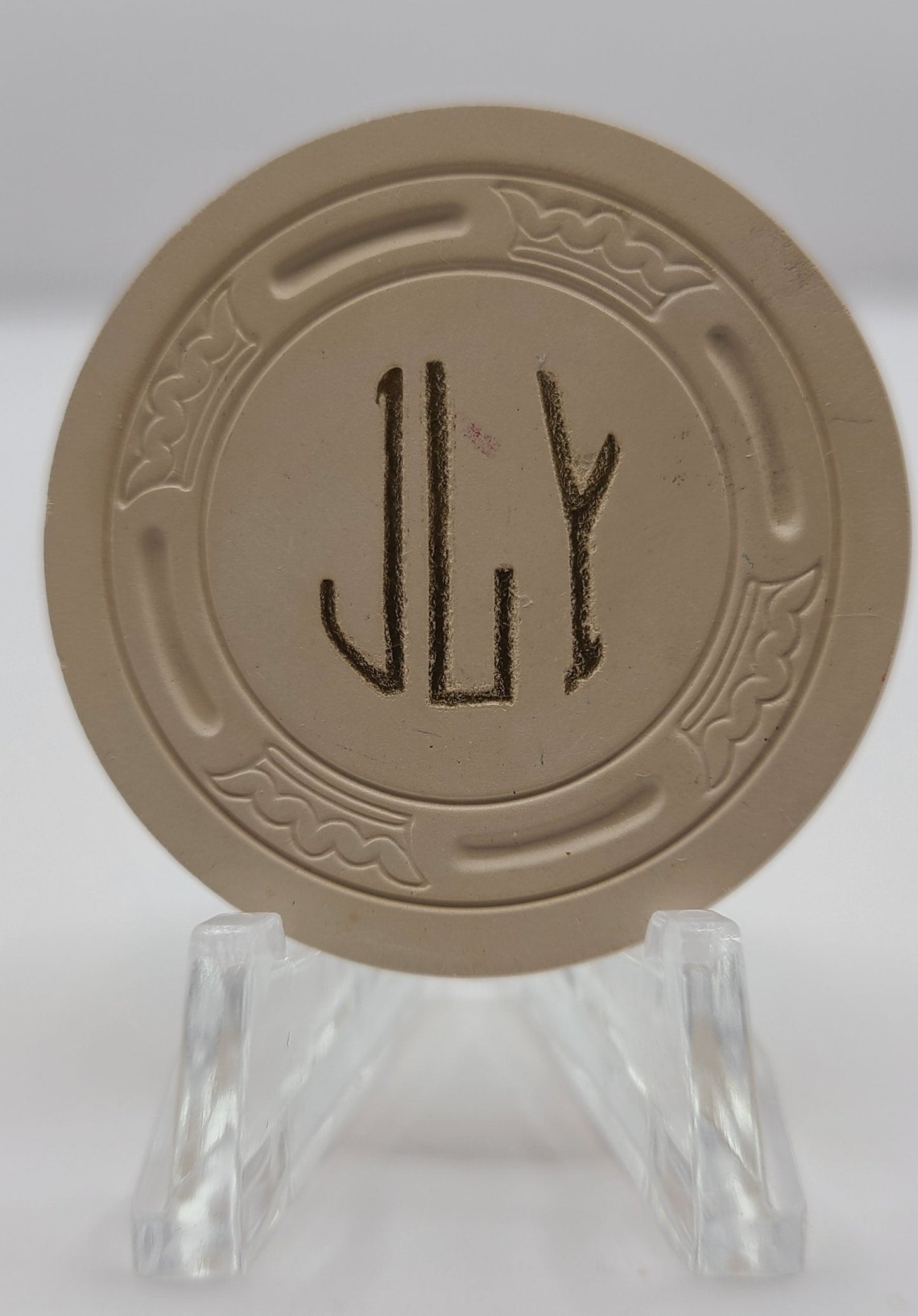 Silver Club Las Vegas NV 1945 "JLY" $25 Chip N1798