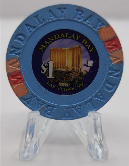 Mandalay Bay Casino Las Vegas Nevada 2010 "Small Inlay" $1 Chip