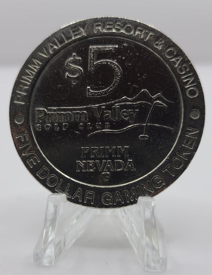 Primm Valley Resort Casino Primm NV 1997 $5 Gaming Token