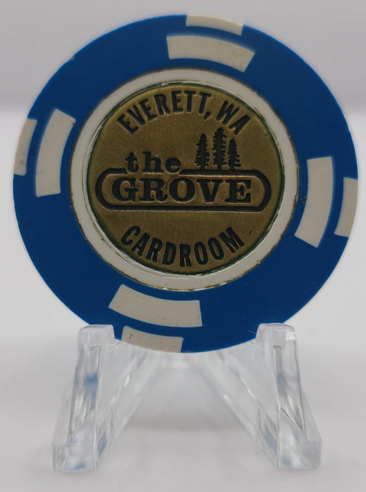 The Grove "Card Room" Everett Washington $1 Chip