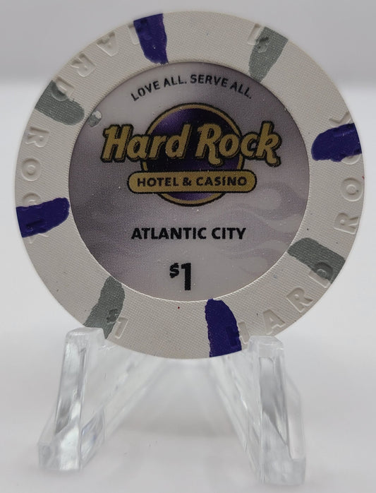 Hard Rock Casino Atlantic City NJ "UNCIRCULATED" $1 Chip