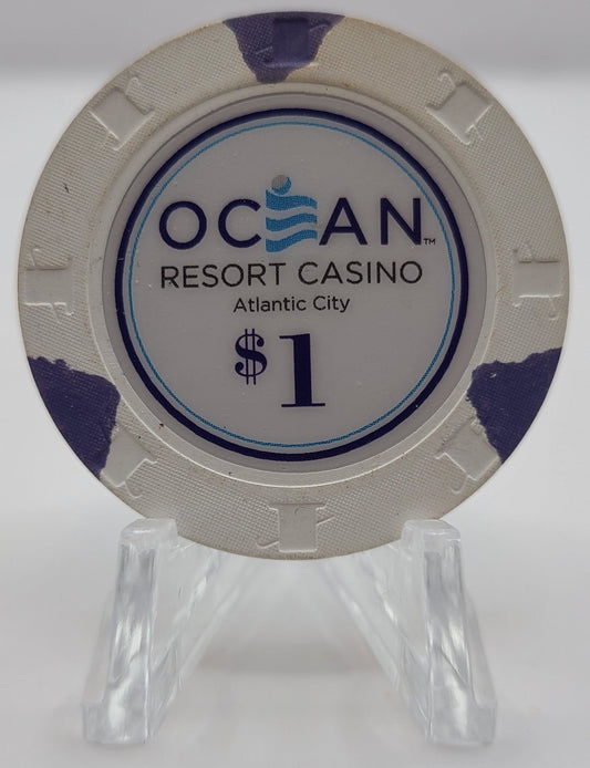 Ocean Resort Casino Atlantic City NJ "UNCIRCULATED" $1 Chip