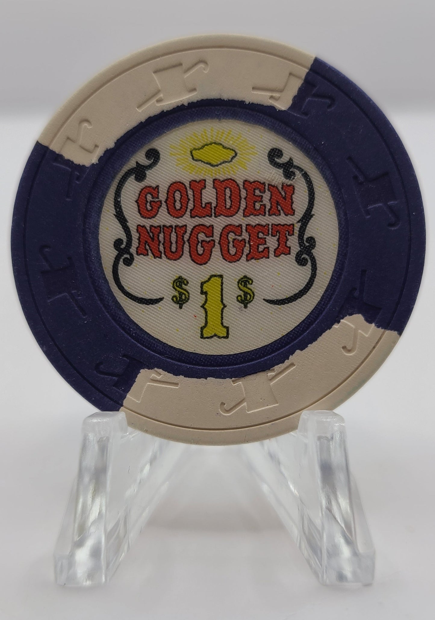 Golden Nugget Casino Las Vegas Nevada 1970's $1 Chip N1731