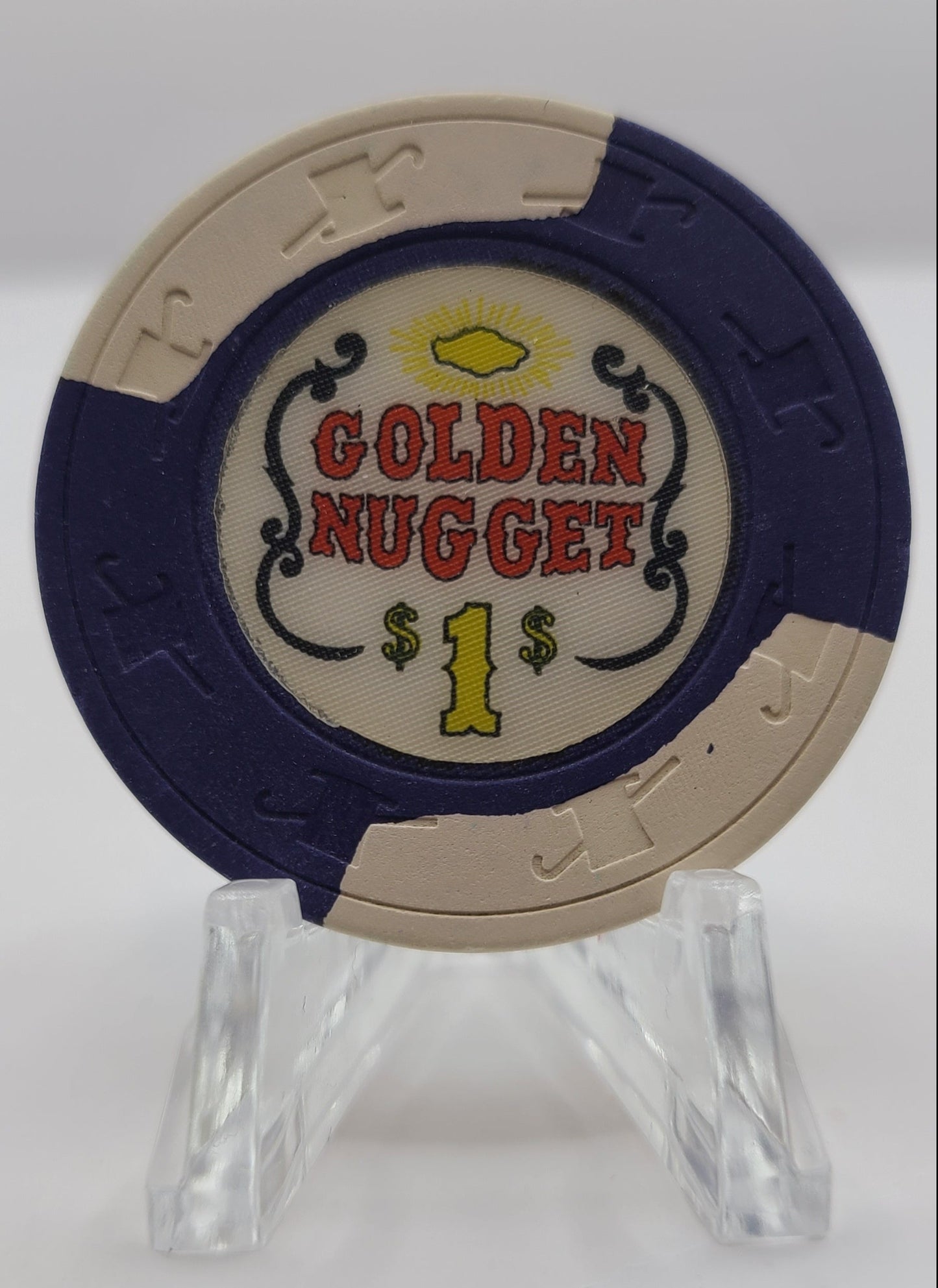 Golden Nugget Casino Las Vegas Nevada 1970's $1 Chip N1731