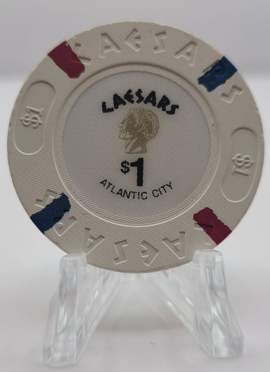 Caesars Atlantic City NJ $1 Chip